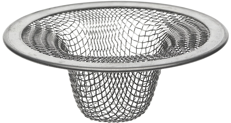 Danco 88820 Mesh Strainer, 2-1/2 in Dia, Stainless Steel, 2-1/2 in Mesh, For: 2-1/2 in Drain Opening Kitchen Sink, Pack of 3