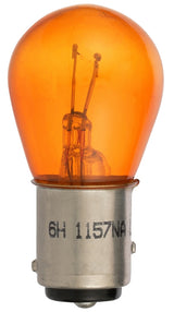 Peak 1157NALL-BPP Automotive Bulb, 12.8 V, Incandescent Lamp, Bayonet, Amber/Red