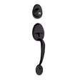 Taymor Professional Madera 34-FV8110BLK Entry Door Handleset, Matte Black, Metal, KD Keyway, 3 Grade, Thumbturn