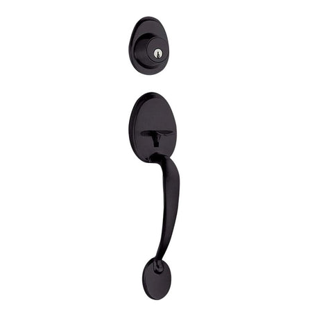 Taymor Professional Madera 34-FV8110BLK Entry Door Handleset, Matte Black, Metal, KD Keyway, 3 Grade, Thumbturn