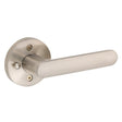 Taymor Professional Free Style 34-FV009424SN Privacy Round Rose Leverset, Lever Handle, Satin Nickel, Metal