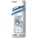 Custom Accessories Metal/Nylon License Plate Fasteners, Pack of 6