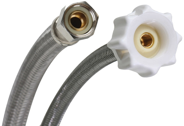 Fluidmaster Click Seal Series B1T20CS Toilet Connector, 3/8 in Inlet, Compression Inlet, 7/8 in Outlet, Ballcock Outlet