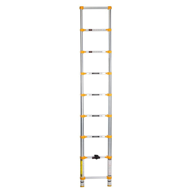 Xtend+Climb Home Series 750P Telescoping Ladder, 12-1/2 ft Max Reach H, 9-Step, 250 lb, 1-1/2 in D Step, Aluminum