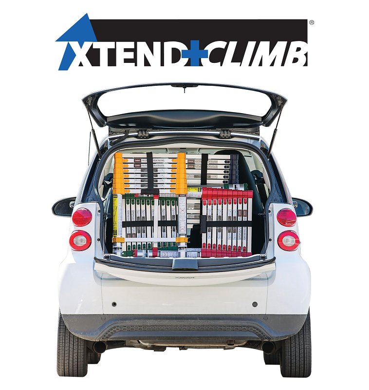 Xtend+Climb Home Series 750P Telescoping Ladder, 12-1/2 ft Max Reach H, 9-Step, 250 lb, 1-1/2 in D Step, Aluminum