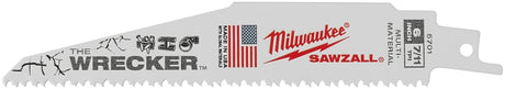 Milwaukee 48-00-5701 Reciprocating Saw Blade, 0.05 in W, 6 in L, 7/11 TPI