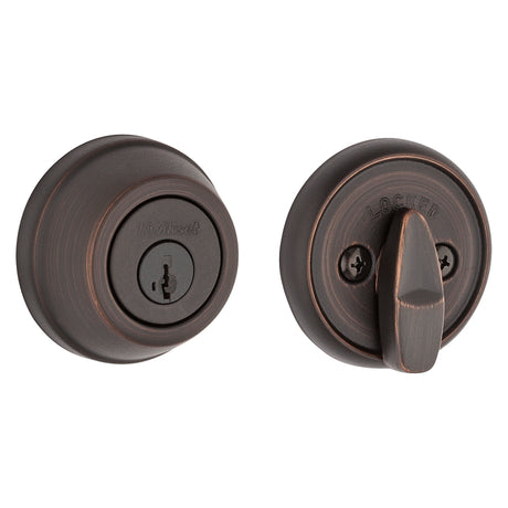 Kwikset 78011PSMTRCALRCS Deadbolt, Different, Smartkey Key, Steel, Venetian Bronze, 2-3/8 to 2-3/4 in Backset