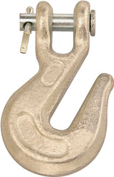 Campbell T9501424 Clevis Grab Hook, 1/4 in, 2600 lb Working Load, 43 Grade, Steel, Zinc