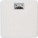 Taylor 20005014T Bathroom Scale, 300 lb Capacity, Analog Display, White, 10-3/4 in OAW, 10.3 in OAD, 1.8 in OAH