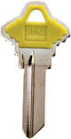 Hy-Ko 13005SC1PY Key Blank, Brass/Plastic, For: Schlage Cabinet, House Locks and Padlocks, Yellow, Pack of 5