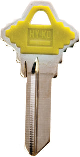 Hy-Ko 13005SC1PY Key Blank, Brass/Plastic, For: Schlage Cabinet, House Locks and Padlocks, Yellow, Pack of 5