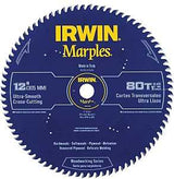 Irwin 1807384 Circular Saw Blade, 12 in Dia, 1 in Arbor, 80-Teeth, Carbide Cutting Edge