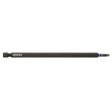 Irwin 1837483 Power Bit, #2 Drive, Square Recess Drive, 1/4 in Shank, Hex Shank, 6 in L, S2 Steel