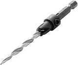 Irwin 1882630 Drill Bit, 7/64 in Dia, 3-3/8 in OAL, Countersink, 4-Flute, 1/4 in Dia Shank