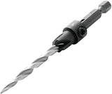 Irwin 1882784 Drill Bit, 7/32 in Dia, 4-1/2 in OAL, Countersink, 4-Flute, 1/4 in Dia Shank