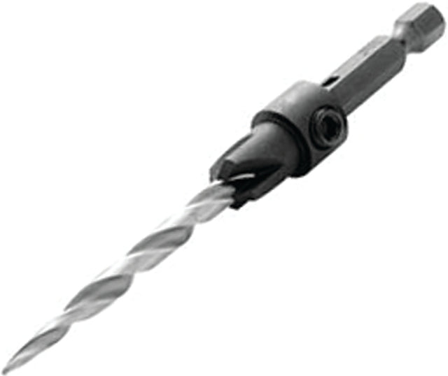 Irwin 1882785 Drill Bit, 1/4 in Dia, 4-3/4 in OAL, Countersink, 4-Flute, 1/4 in Dia Shank