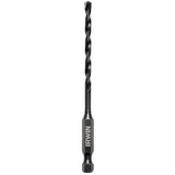 Irwin 1870542 Impact Drill Bit, 5/32 in Dia, 4 in OAL, 1-Flute, 1/4 in Dia Shank, Hex Shank