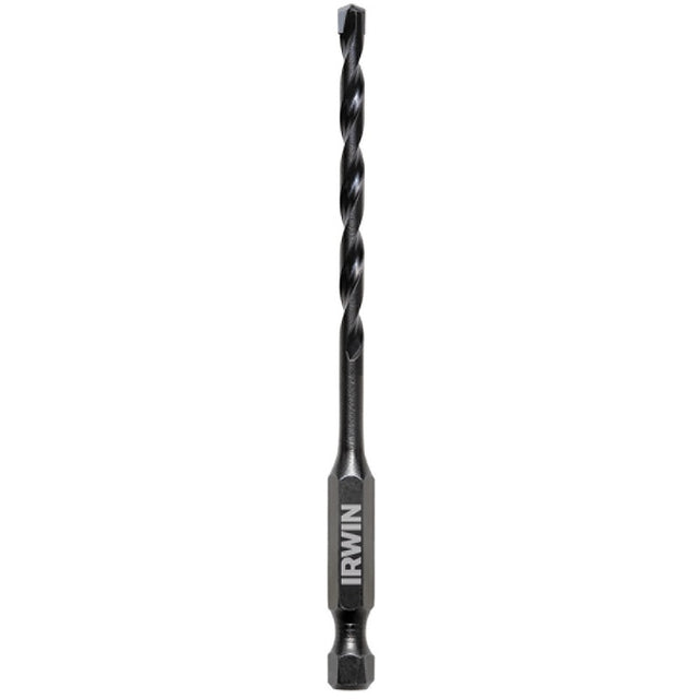 Irwin 1870542 Impact Drill Bit, 5/32 in Dia, 4 in OAL, 1-Flute, 1/4 in Dia Shank, Hex Shank