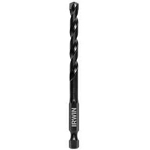 Irwin 1870544 Impact Drill Bit, 1/4 in Dia, 4 in OAL, 1-Flute, 1/4 in Dia Shank, Hex Shank