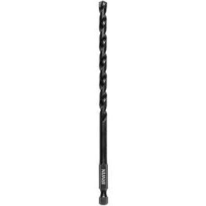 Irwin 1870547 Impact Drill Bit, 1/4 in Dia, 6 in OAL, 1-Flute, 1/4 in Dia Shank, Hex Shank