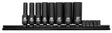 Irwin 1877481 Impact Socket Rail Set, 3/8 in Drive, Square Drive, 6-Point, Molybdenum Steel, Black Oxide