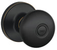 Dexter J Series J40 STR 716 Privacy Lockset, Round Design, Knob Handle, Aged Bronze, Metal, Interior Locking