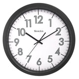 Westclox 32067 Clock, Round, Black Frame, Plastic Clock Face, Analog