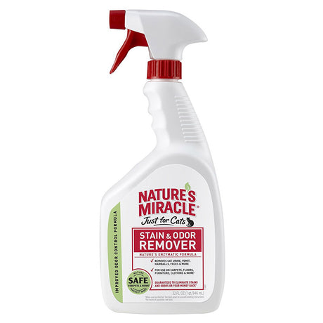 Nature's Miracle Cat Odor/Stain Remover 32 oz, Pack of 4