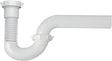 Plumb Pak PP812-40 P-Trap, 1-1/2 x 1-1/2, 1-1/2 x 1-1/4 in, Plastic, White