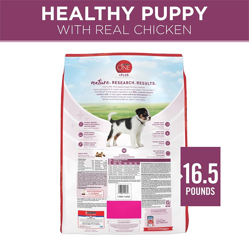 Purina SmartBlend 149358 Dog Food, Dry, Chicken Flavor, 16.5 lb