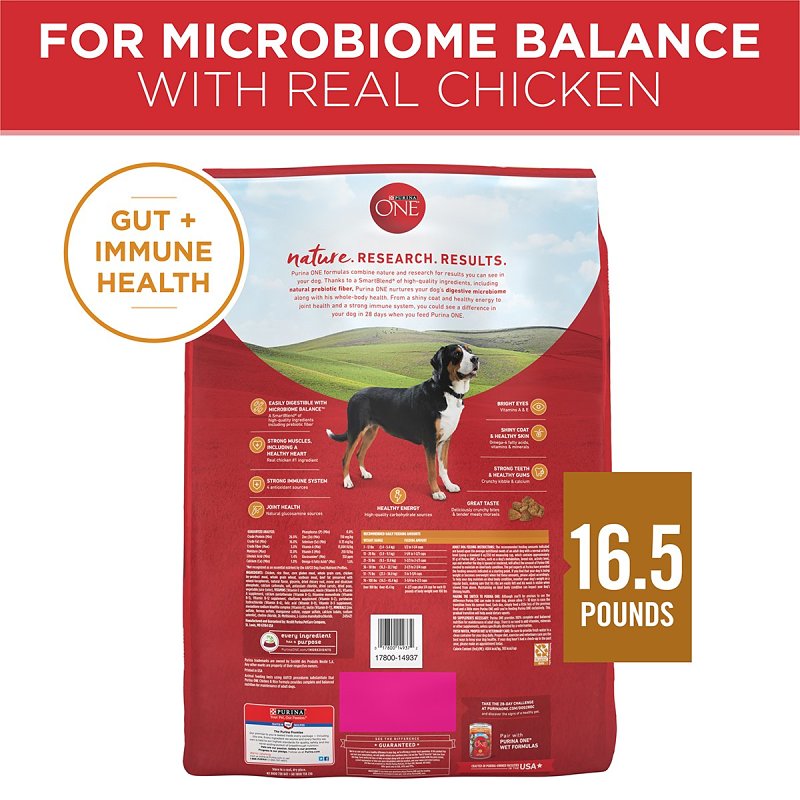 Purina ONE SmartBlend 14937 Dog Food, Adult Breed, Wet, Brown Rice, Lamb Flavor, 16.5 lb Can