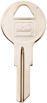 Hy-Ko 11010Y13 Key Blank, Brass, Nickel, For: Yale Cabinet, House Locks and Padlocks, Pack of 10