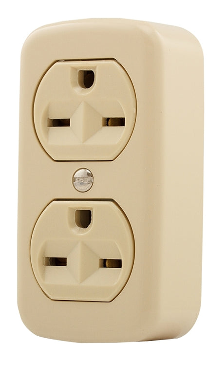 RECEPTACLE DPX IVORY 250V 15A