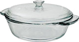 Anchor Hocking Oven Basics Series 81932OBL11 Casserole Dish, 2 qt Capacity, Glass, Clear, Pack of 3