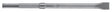 Bosch HS1903 Flat Chisel, 16 in L, 14 in L Flute, 1/2 in Dia Shank, Steel, SDS Plus Shank