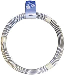 Midwest Fastener 11267 Stranded Clothesline, 50 ft L, Aluminum