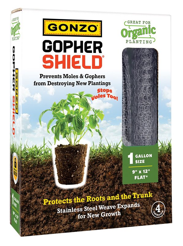 Gonzo 5007 Gopher Shield, Flat, 12 in L, Pack of 6