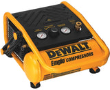 DEWALT D55140 Portable Electric Air Compressor, Tool Only, 1 gal Tank, 0.33 hp, 120 V, 135 psi Pressure, 1-Stage