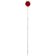 Hy-Ko DM100R36 Driveway Marker, Rod Mounting, Red Reflector, Aluminum Post, Pack of 24