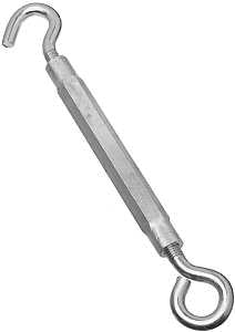 National Hardware 2172BC Series N221-903 Turnbuckle, 320 lb Working Load, 1/2-13 in Thread, Hook, Eye, 17 in L Take-Up