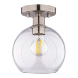 Boston Harbor OG24022 Ceiling Light, 120 V, 1-Lamp, CFL, LED Lamp, Stainless Steel Fixture, Satin Nickel Fixture