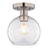 Boston Harbor OG24022 Ceiling Light, 120 V, 1-Lamp, CFL, LED Lamp, Stainless Steel Fixture, Satin Nickel Fixture
