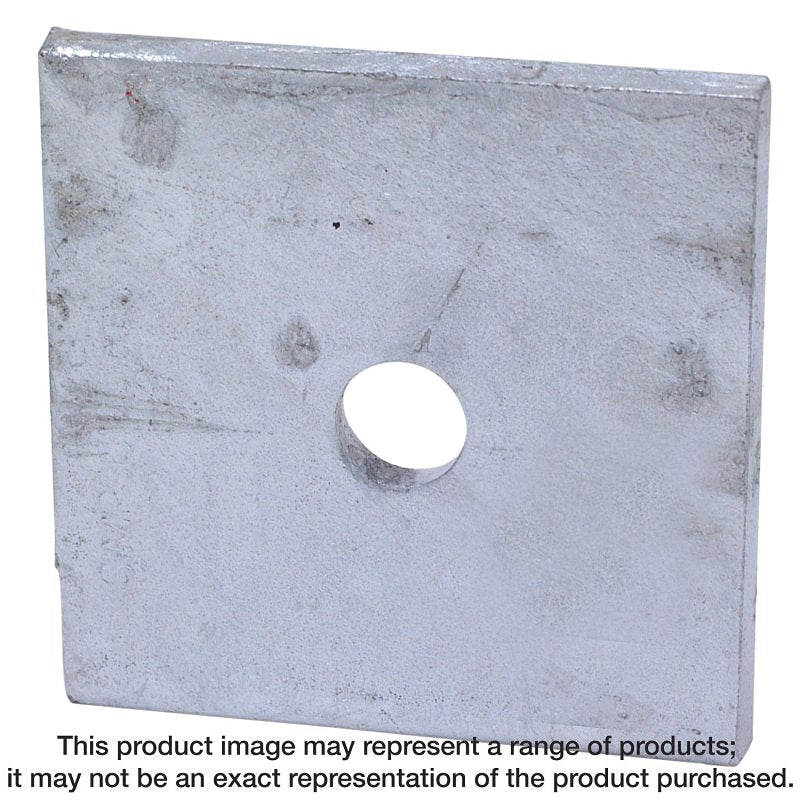 Simpson Strong-Tie BP 1/2-3 Bearing Plate, 3 in L, 3 in W, 3 ga Gauge, Steel, Pack of 50