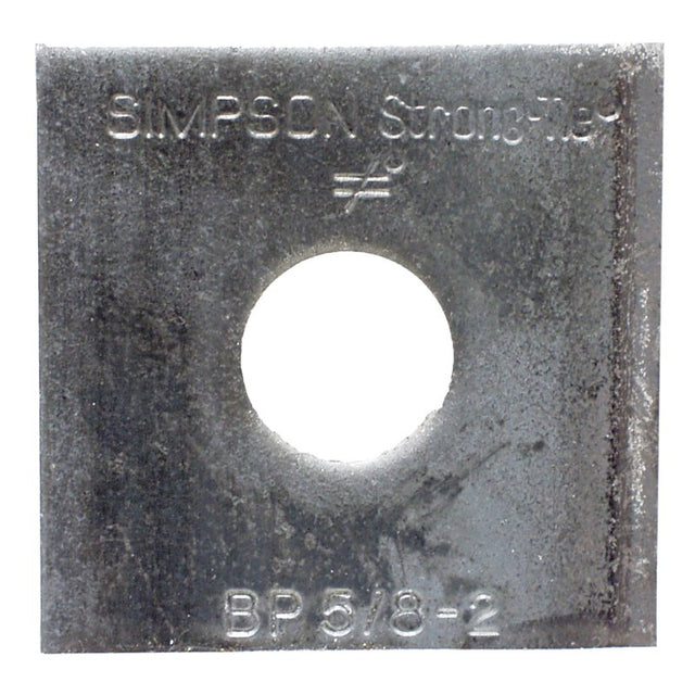 Simpson Strong-Tie BP 5/8-2 Bearing Plate, 3/16 in Gauge, Steel, Pack of 250