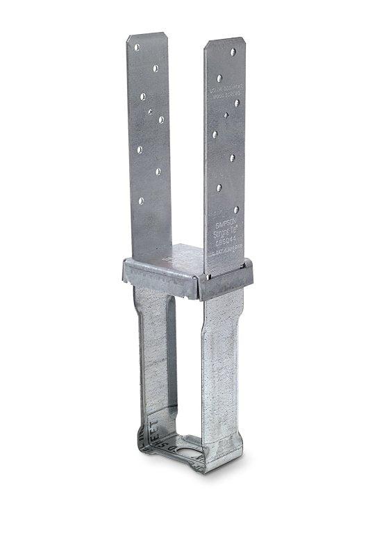 Simpson Strong-Tie CBSQ Series CBSQ44-SDS2 Column Base, 4 x 4 in Post, 12 ga, Steel, Galvanized (G90), Pack of 12