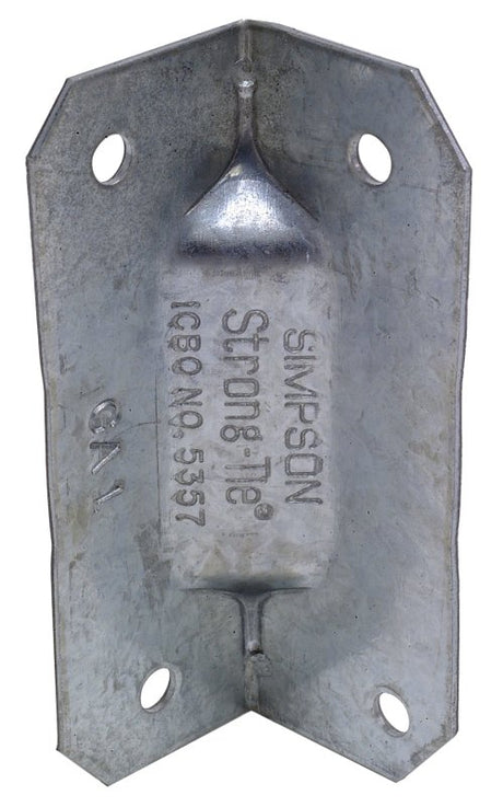 Simpson Strong-Tie GA GA1 Gusset Angle, 2-3/4 in H, Steel, Galvanized/Zinc, Pack of 100