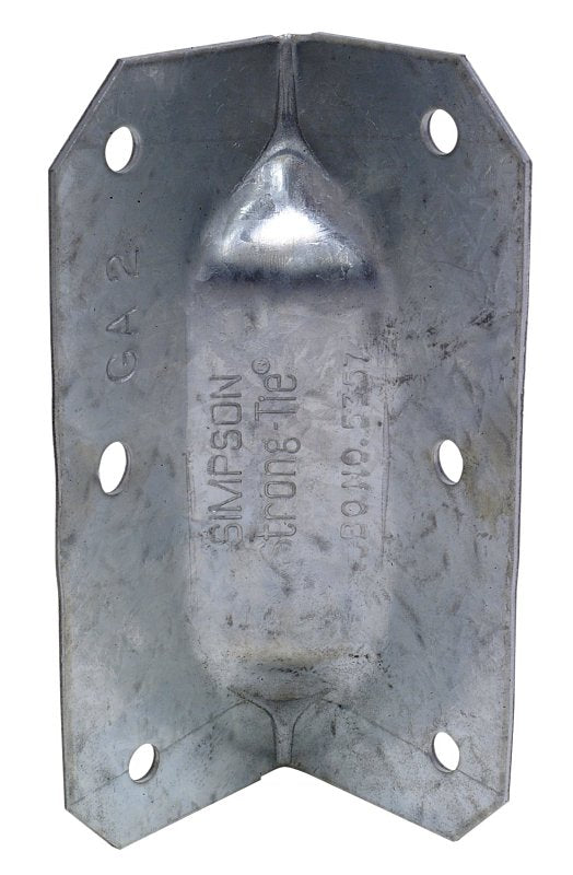 Simpson Strong-Tie GA GA2 Gusset Angle, 3-1/4 in H, Steel, Galvanized/Zinc, Pack of 100