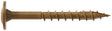 Simpson Strong-Tie CBT08112R100 Construction Screw, #8 Thread, 1-1/2 in L, Serrated Thread, Wafer Head