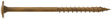 Simpson Strong-Tie CBT08212R200 Construction Screw, #8 Thread, 2-1/2 in L, Serrated Thread, Wafer Head, 200