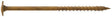 Simpson Strong-Tie CBT08300R50 Construction Screw, #8 Thread, 3 in L, Serrated Thread, Wafer Head, 6-Lobe Drive